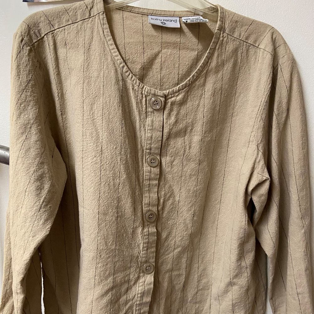 Pinstripe Button Down Shirt